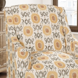 D3321 Saffron fabric upholstered on furniture scene