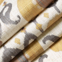 D3321 Saffron Upholstery Fabric Closeup to show texture