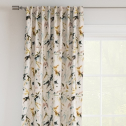 D3325 Goldenrod drapery fabric on window treatments