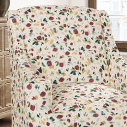 D3329 Berry fabric upholstered on furniture scene