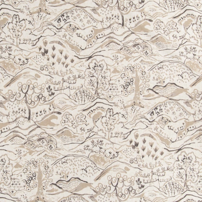 D3334 Fawn upholstery and drapery fabric by the yard full size image