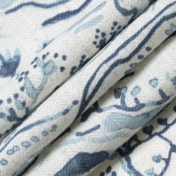 D3335 Indigo Upholstery Fabric Closeup to show texture