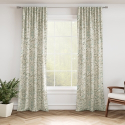 D3336 Fern drapery fabric on window treatments