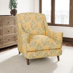 D3337 Amber fabric upholstered on furniture scene