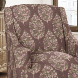 D3340 Wine fabric upholstered on furniture scene