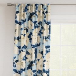 D3344 Bluebell drapery fabric on window treatments