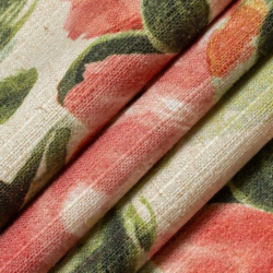 D3345 Rose Upholstery Fabric Closeup to show texture