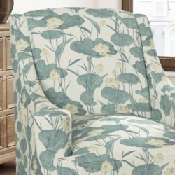 D3347 Lagoon fabric upholstered on furniture scene