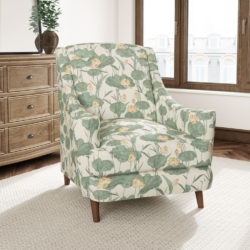 D3349 Jungle fabric upholstered on furniture scene