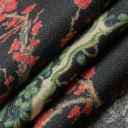 D3350 Ebony Upholstery Fabric Closeup to show texture