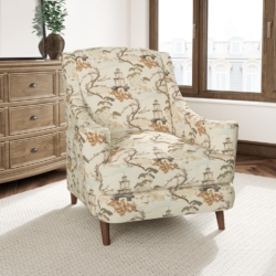 D3354 Ivory fabric upholstered on furniture scene