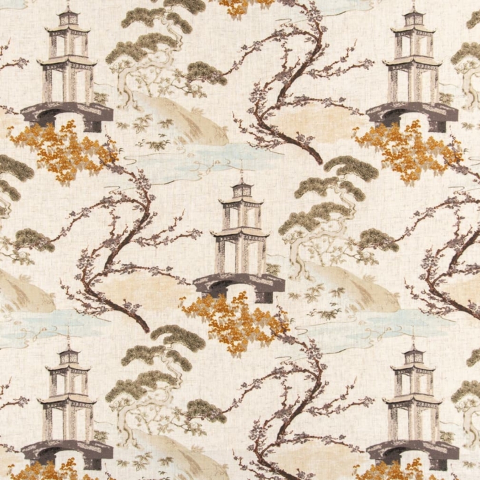 D3354 Ivory upholstery and drapery fabric by the yard full size image