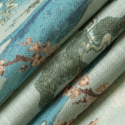 D3355 Seaspray Upholstery Fabric Closeup to show texture