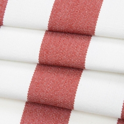 D3466 Tiki Crimson Upholstery Fabric Closeup to show texture