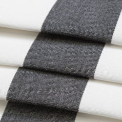 D3479 Cabana Black Upholstery Fabric Closeup to show texture
