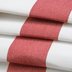 D3481 Cabana Crimson Upholstery Fabric Closeup to show texture