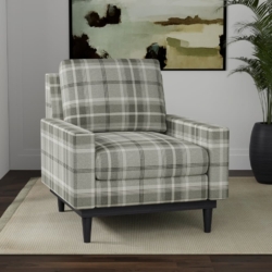 D3498 Graphite fabric upholstered on furniture scene
