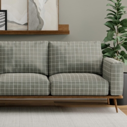 D3502 Smoke fabric upholstered on furniture scene