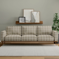 D3505 Burlap fabric upholstered on furniture scene