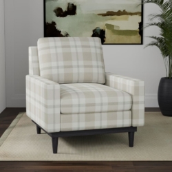 D3513 Beige fabric upholstered on furniture scene