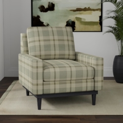 D3515 Sage fabric upholstered on furniture scene