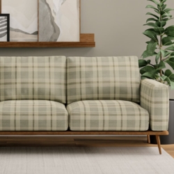 D3515 Sage fabric upholstered on furniture scene
