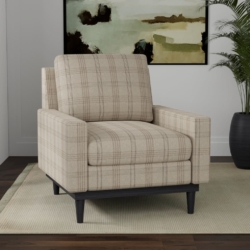 D3522 Beachwood fabric upholstered on furniture scene