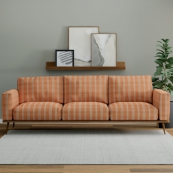 D3523 Ginger fabric upholstered on furniture scene