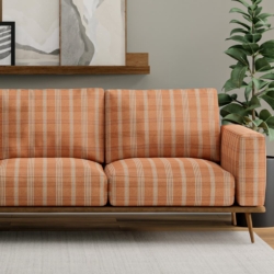 D3523 Ginger fabric upholstered on furniture scene