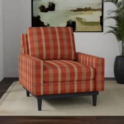 D3525 Brick fabric upholstered on furniture scene