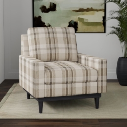 D3528 Mushroom fabric upholstered on furniture scene