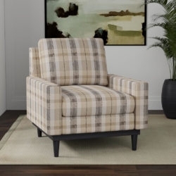 D3529 Cinder fabric upholstered on furniture scene