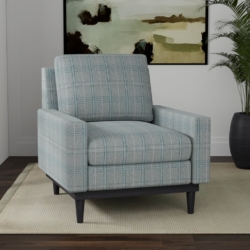 D3530 Ocean fabric upholstered on furniture scene