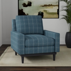 D3532 Denim fabric upholstered on furniture scene