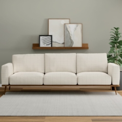 D3535 Cream fabric upholstered on furniture scene