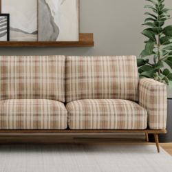 D3541 Barnwood fabric upholstered on furniture scene