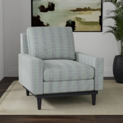 D3546 Seaglass fabric upholstered on furniture scene