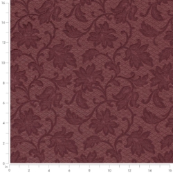 Image of D3551 Merlot Floral showing scale of fabric