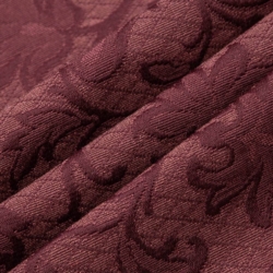 D3551 Merlot Floral Upholstery Fabric Closeup to show texture