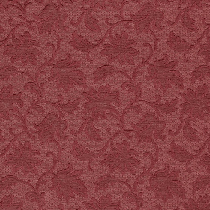 D3553 Red Floral upholstery fabric by the yard full size image
