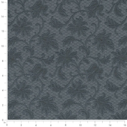 Image of D3554 Indigo Floral showing scale of fabric