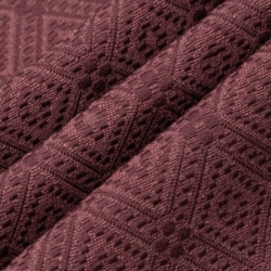 D3559 Merlot Diamond Upholstery Fabric Closeup to show texture