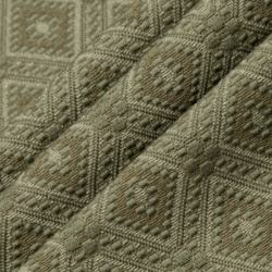 D3563 Olive Diamond Upholstery Fabric Closeup to show texture