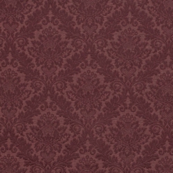 D3565 Merlot Damask upholstery fabric by the yard full size image