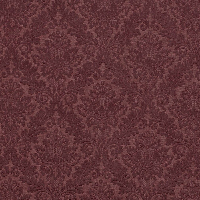D3565 Merlot Damask upholstery fabric by the yard full size image