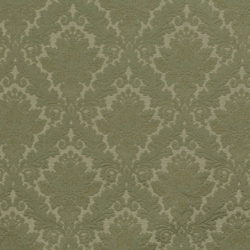 D3570 Olive Damask upholstery fabric by the yard full size image