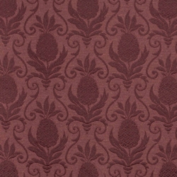 D3572 Merlot Pineapple upholstery fabric by the yard full size image