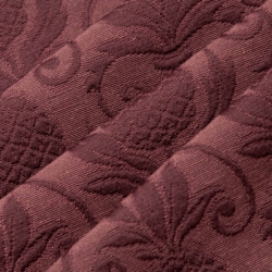 D3572 Merlot Pineapple Upholstery Fabric Closeup to show texture