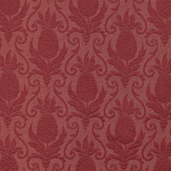 D3574 Red Pineapple upholstery fabric by the yard full size image