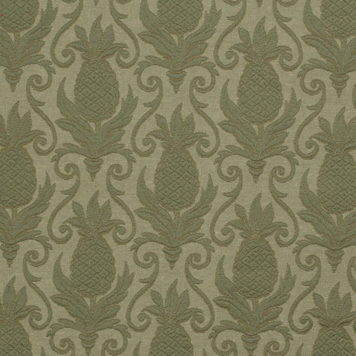 D3577 Olive Pineapple upholstery fabric by the yard full size image